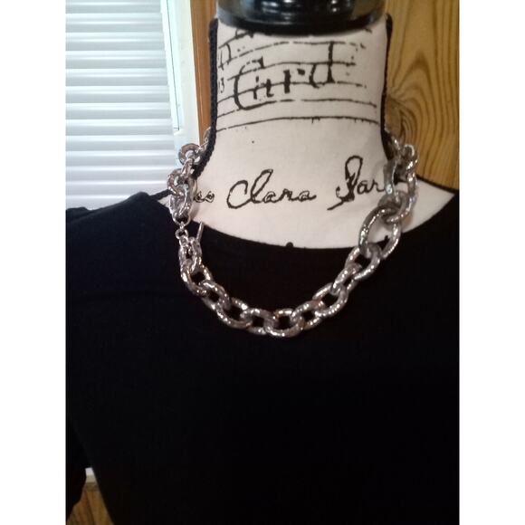 Designer IPPOLITA Sterling Silver 925 Hammered Graduated Bastille Necklace Chain - Picture 2 of 9